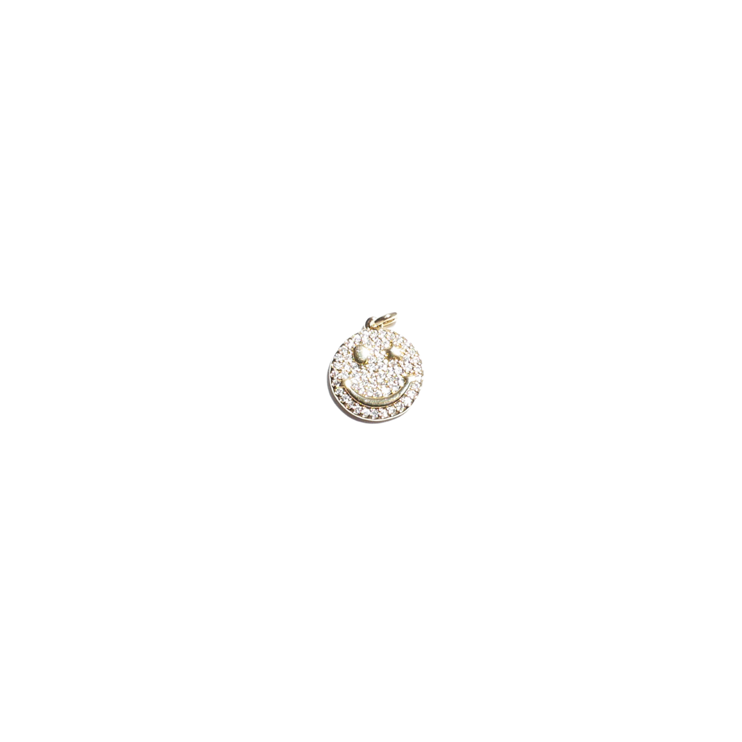 Glitter Grin Mini Charm