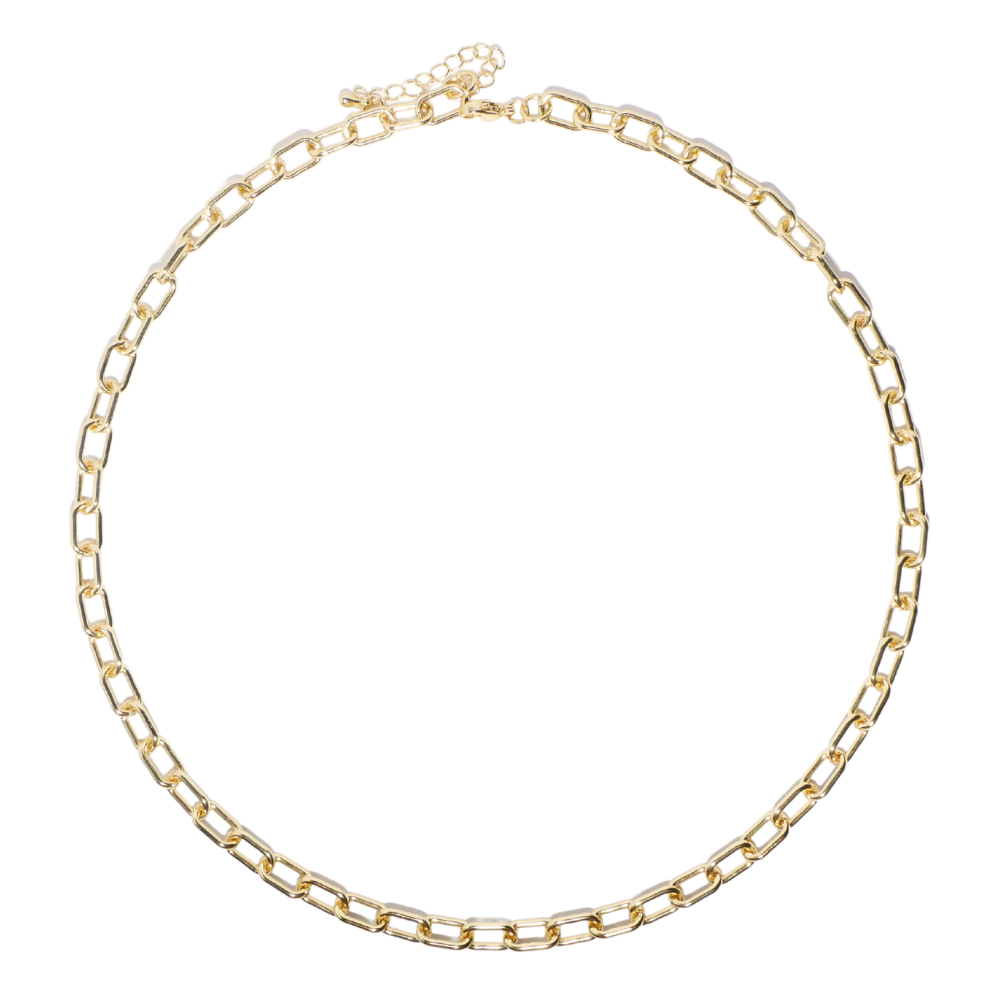 Gold-plated Chunky U-shape Necklace Chain