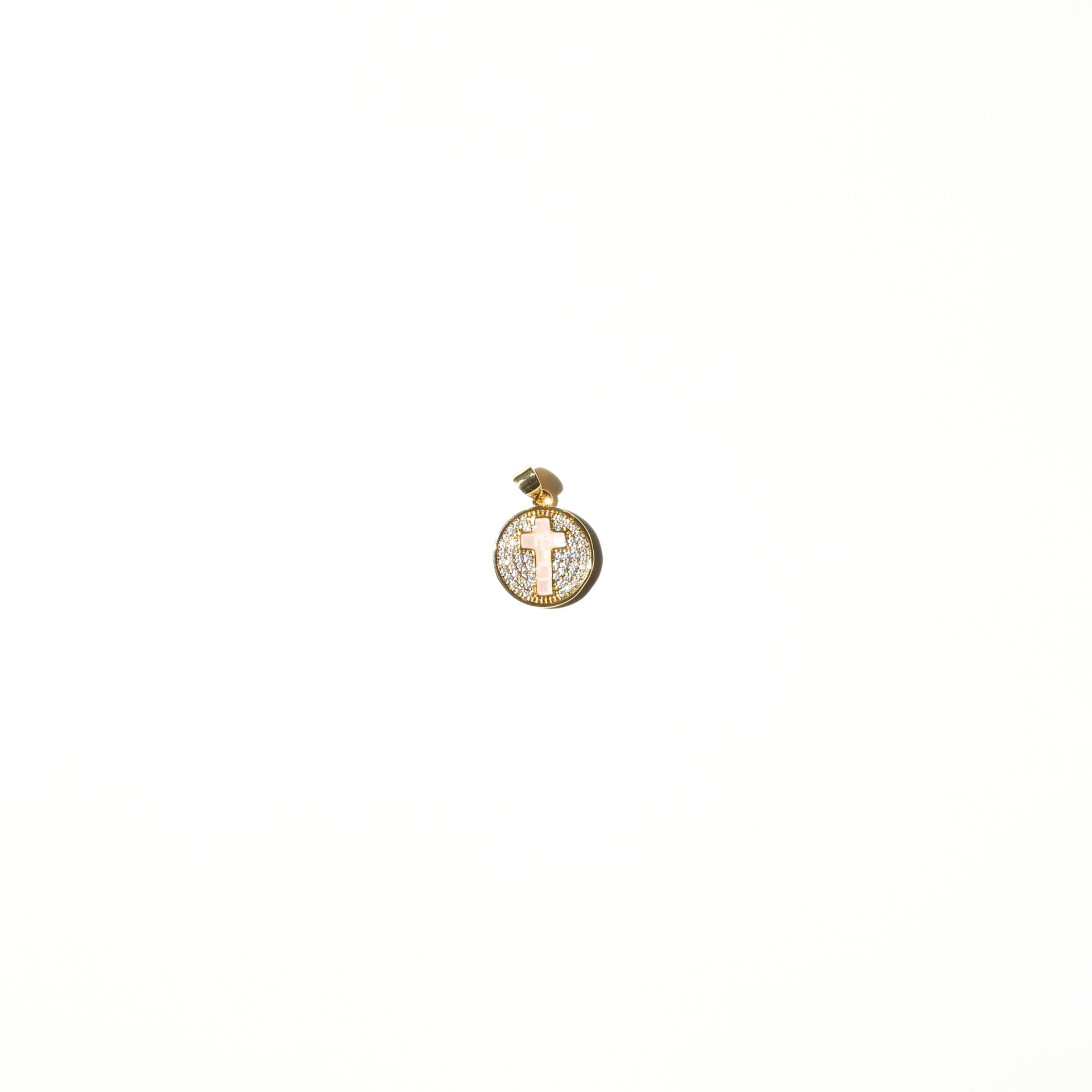 Ruth Mother of Pearl Gold-plated Mini Charm