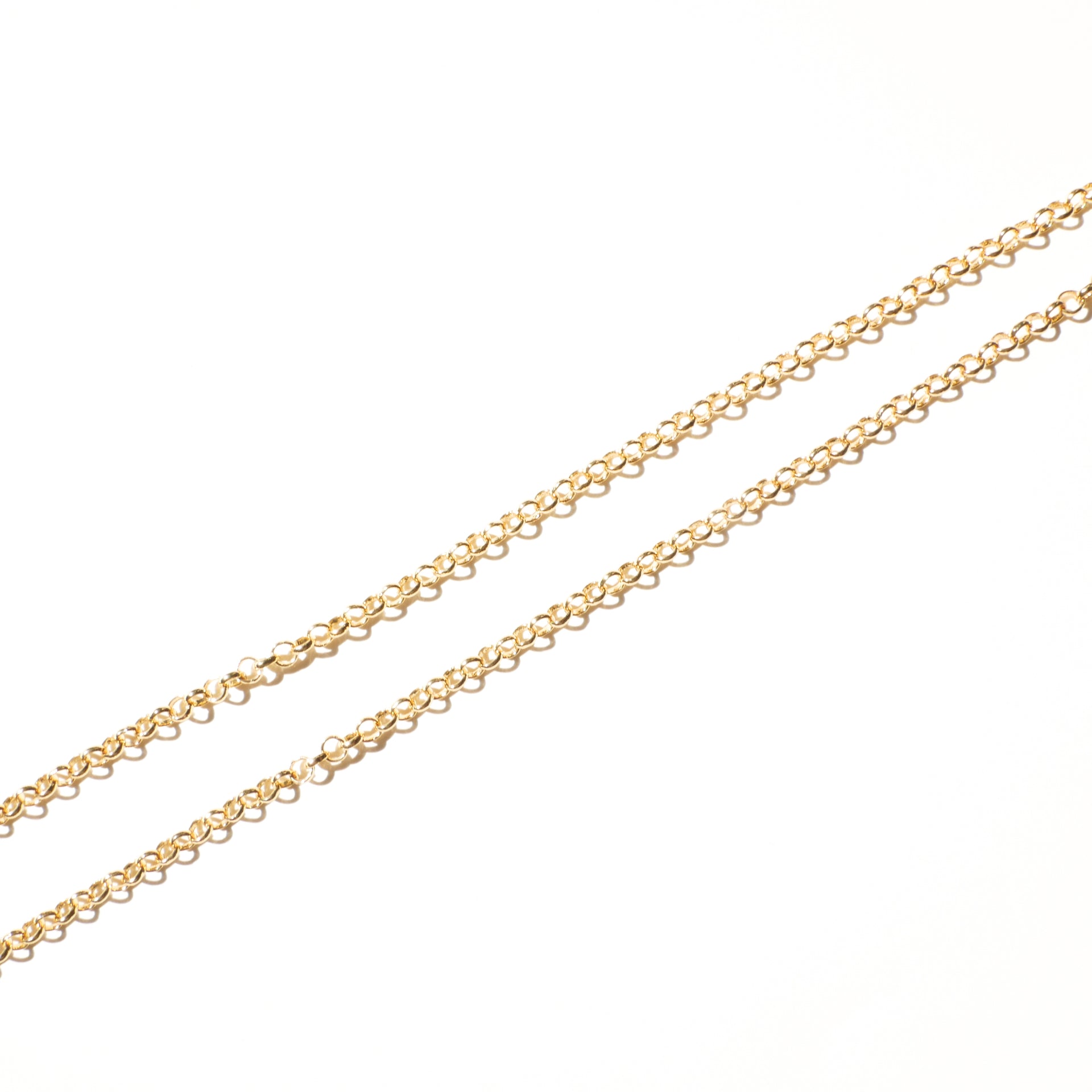Gold-plated Rolo Necklace Chain