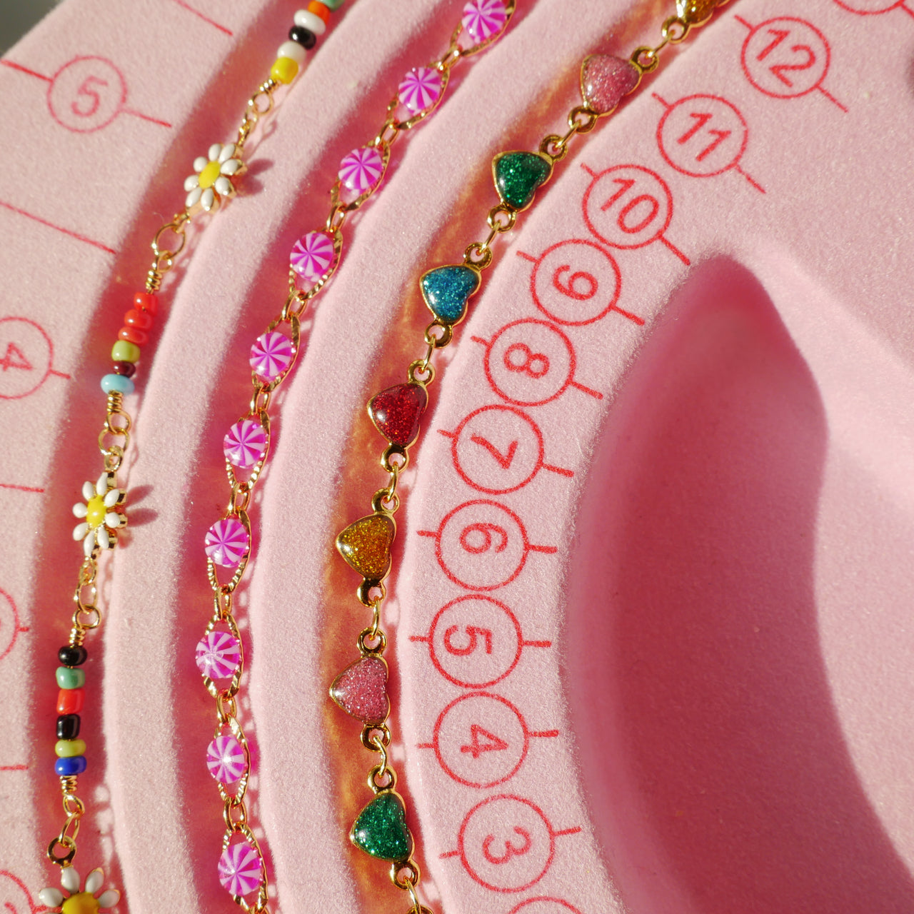 Strawberry Mint Candy Necklace