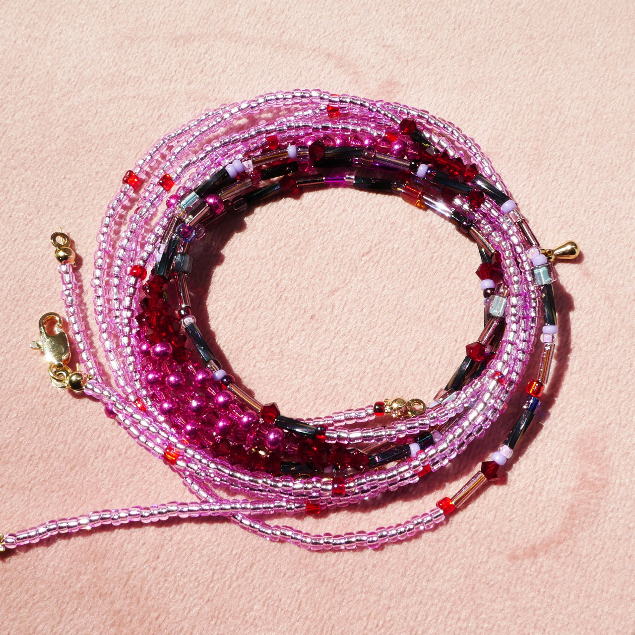Glitch Berry Handmade Beaded Necklace