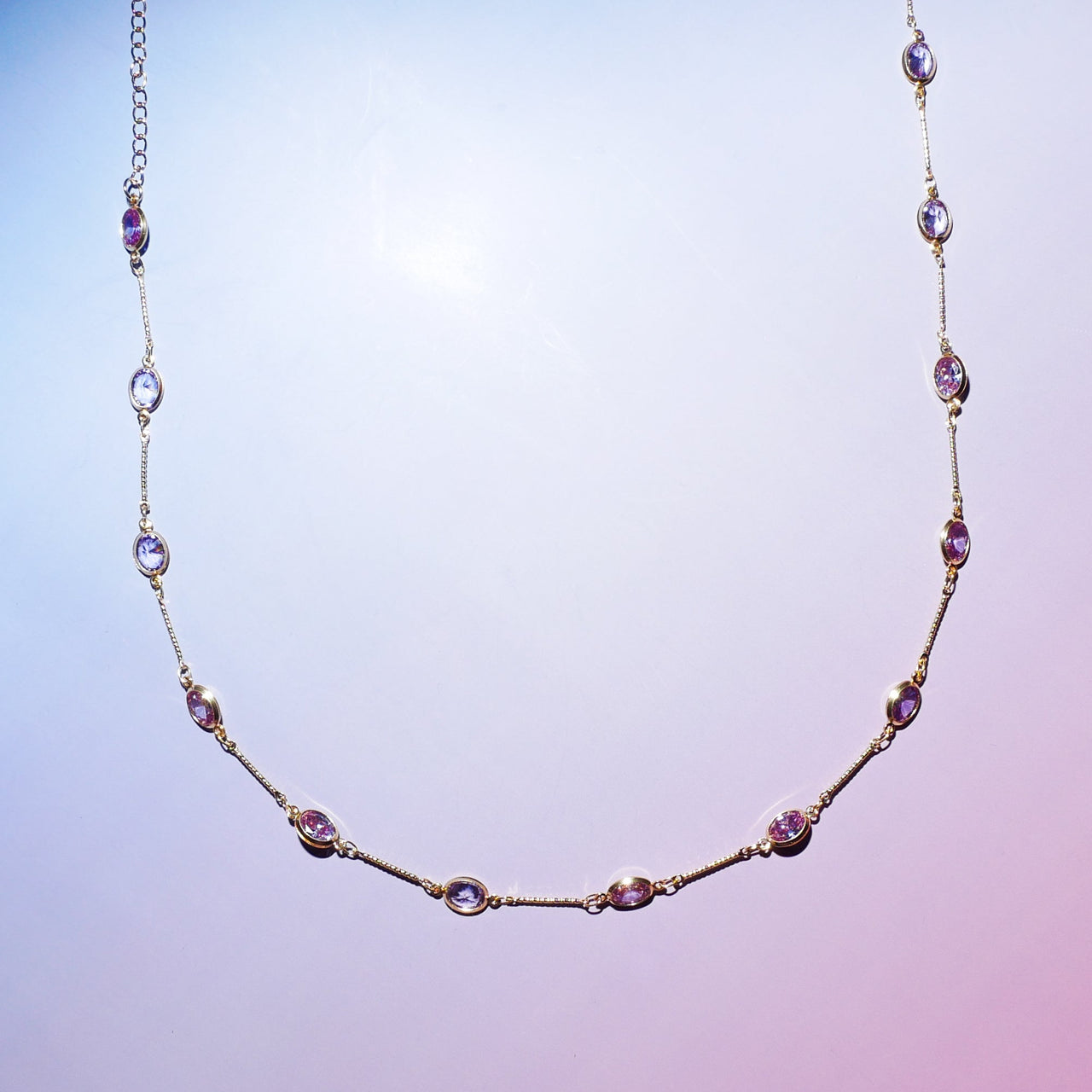 The Maribel Lavender Gem Necklace