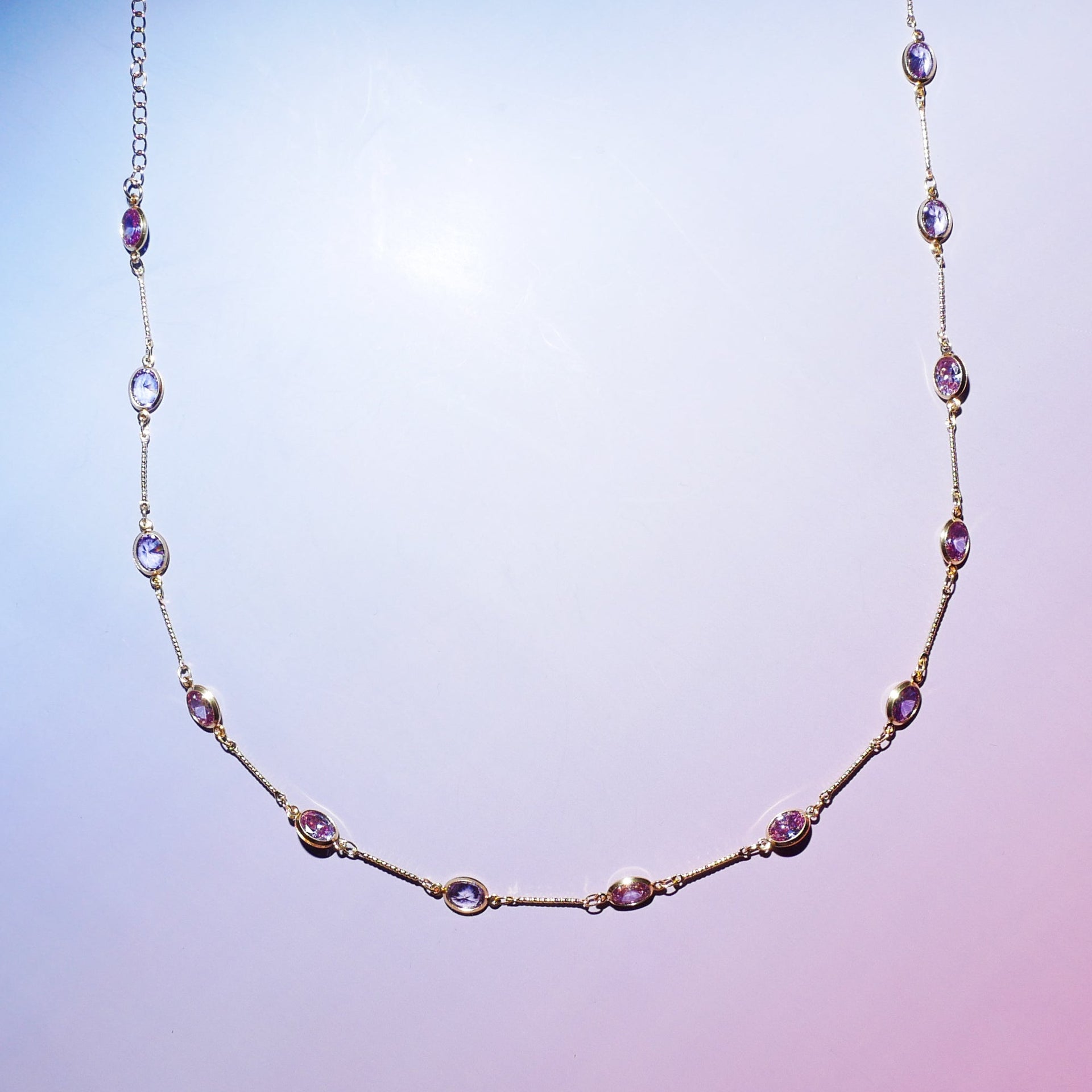 The Maribel Lavender Gem Necklace