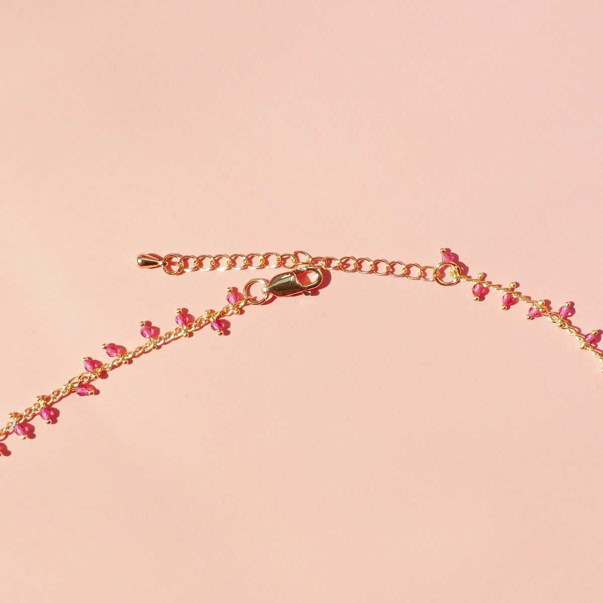Rosalie Pink Crystal Necklace
