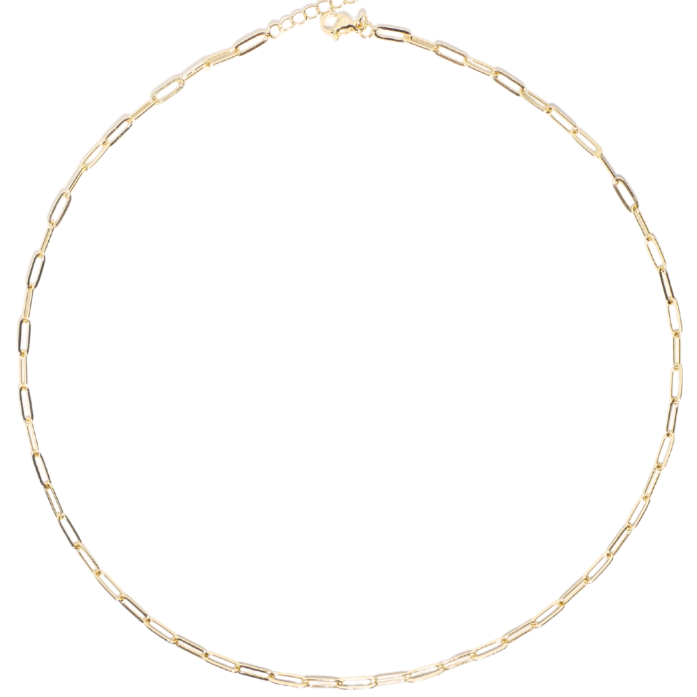 Gold-plated Paperclip Chain