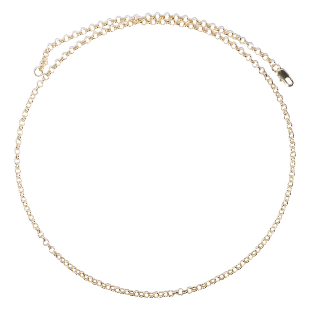 Gold-plated Rolo Necklace Chain