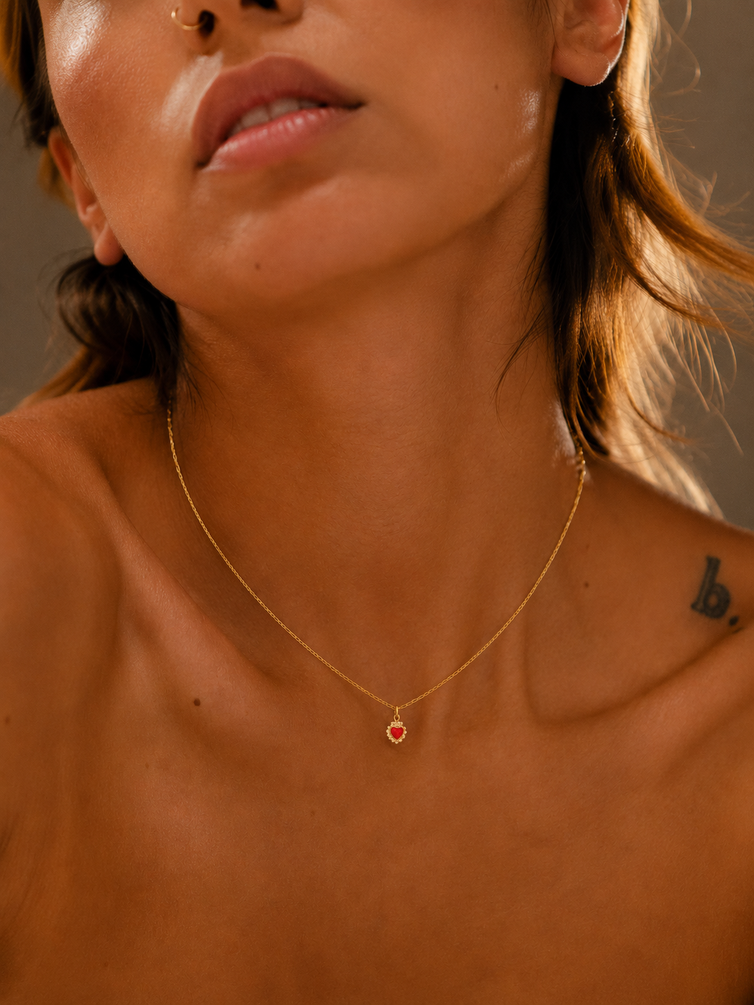 Heart Of Gold Nano Charm