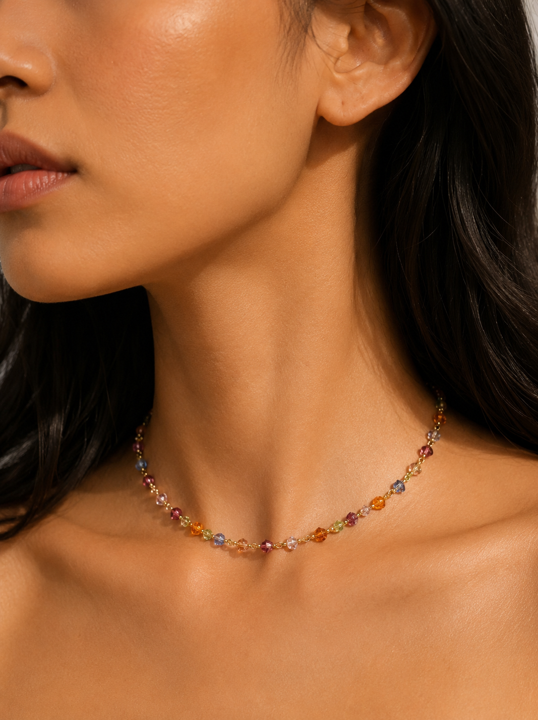 Kaleido Crystal Necklace Chain